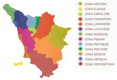 zone_anpas_toscana Le Zone del Comitato Regionale Toscano di Anpas