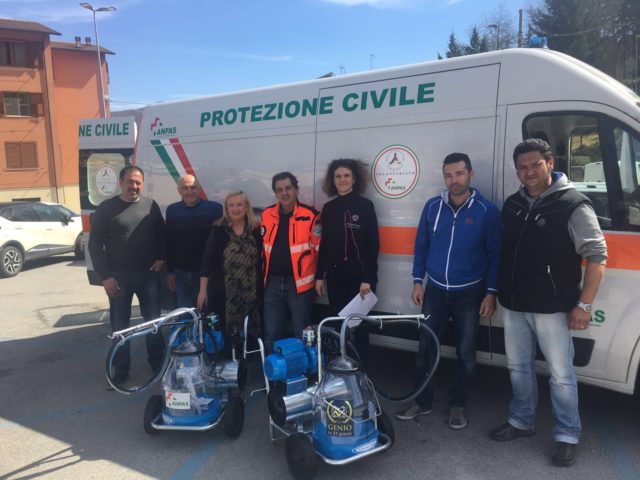 Mungitrici sisma centro Italia Mungitrici sisma centro Italia
