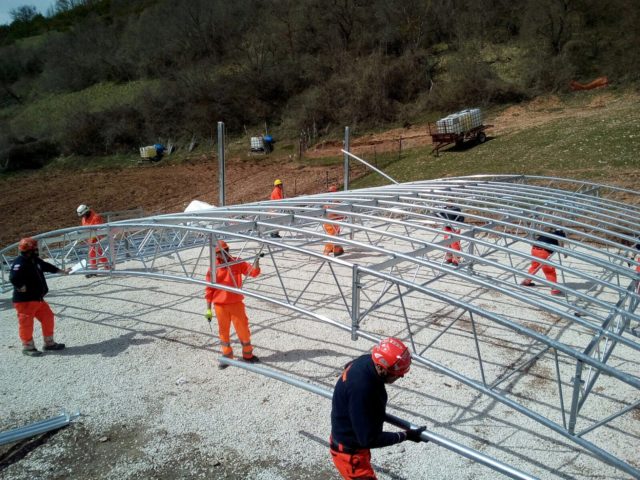 tensostruttura stalla Anpas Toscana tensostruttura stalla Anpas Toscana